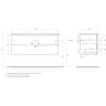 База под раковину BELBAGNO MARINO-CER-N-1200-2C-SO-BO-P