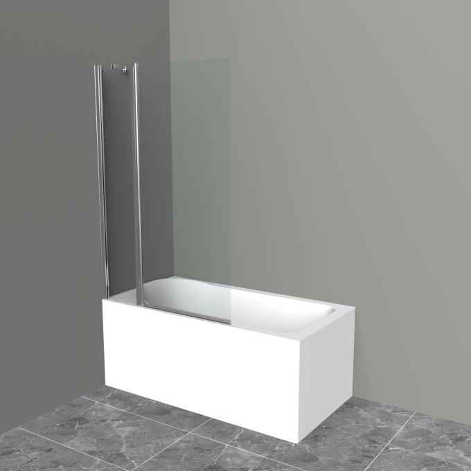 Шторка на ванну BELBAGNO UNO-V-11-90/150-P-Cr